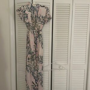 Vestique Large palm wrap dress. Great condition! Waist tie. Floor length.